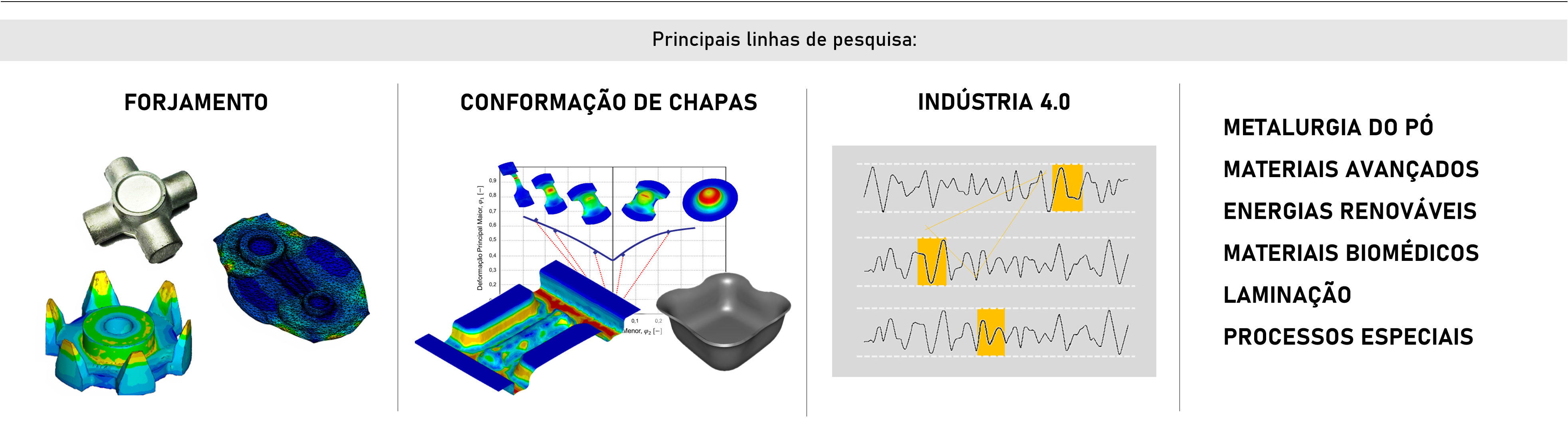 Principais linhas de pesquisa do CBCM